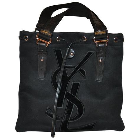 sac yves saint laurent velours noir